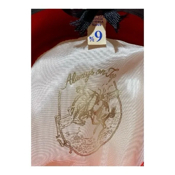 Women’s Rare Vintage 1950’s Always on Top Brand 100% Virgin Cream Wool Hat - Picture 6 of 7